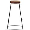 vidaXL Barhocker 2 Stk. Dunkelbraun 44x37,5x78 cm