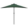 vidaXL Garten-Sonnenschirm Gr&uuml;n 294 x 150 x 224 cm Polyester und Stahl
