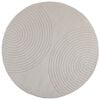vidaXL Innenteppich GALATI Creme &Oslash; 160 CM Polyester