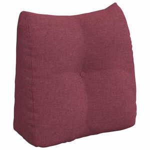 vidaXL R&uuml;cken Kissen Weinrot 45 x 24 x 50 cm Stoff