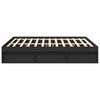 vidaXL Bettgestell Schwarz 200x200 cm