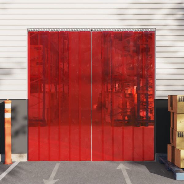 vidaXL T&uuml;rvorhang Rot 300x2,6 mm 10 m PVC