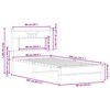vidaXL Bettgestell ohne Matratze Sonoma-Eiche 90x200 cm Holzwerkstoff