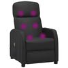 vidaXL Massagesessel Schwarz Kunstleder