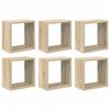 vidaXL W&uuml;rfelregale 6 Stk. Sonoma-Eiche 26x15x26 cm