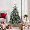 vidaXL K&uuml;nstlicher klappbarer Weihnachtsbaum mit 150 LEDs Gr&uuml;n 120 cm