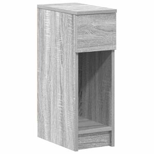 vidaXL Nachttisch mit Schublade Grau Sonoma 20x36x60 cm