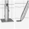 vidaXL Zaun mit Pfosten Silber 0,6 x 50 m Stahl