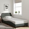 vidaXL Bettgestell "Dover" Dunkelgrau 90x190 cm Stoff