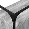 vidaXL Sideboard mit Glasplatte Grau Sonoma 98x35x81 cm Holzwerkstoff