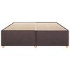 vidaXL Bettgestell ohne Matratze Dunkelbraun 200x200 cm Stoff