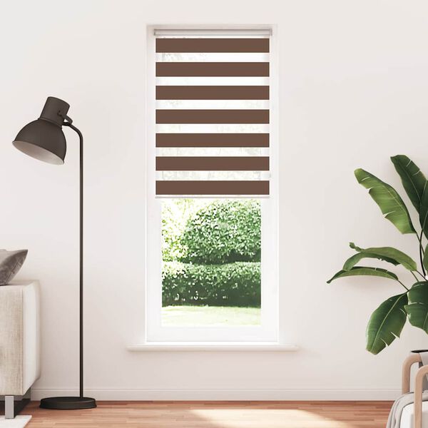 vidaXL Zebrarollo Braun 80x230 cm Stoffbreite 75,9 cm Polyester