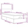 vidaXL Ottoman-Bett mit Matratze Hellgrau 80x200 cm Stoff
