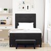 vidaXL Boxspringbett mit Matratze Schwarz 120 x 190 cm Samt