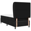 vidaXL Boxspringbett mit Matratze Schwarz 100 x 200 cm Stoff