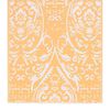 vidaXL Outdoor-Teppich ARAKIL Orangefarben und Blau 120x180 cm PP