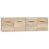 vidaXL Wandschr&auml;nke 2 Stk. Sonoma-Eiche 60x36,5x35 cm Holzwerkstoff