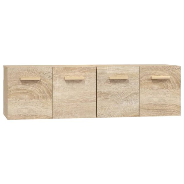 vidaXL Wandschr&auml;nke 2 Stk. Sonoma-Eiche 60x36,5x35 cm Holzwerkstoff