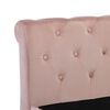 vidaXL Bettgestell Rosa Samt 100 x 200 cm