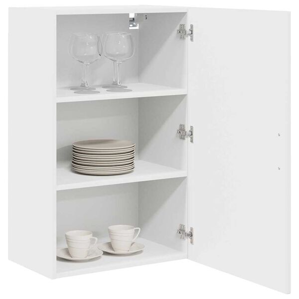 vidaXL K&uuml;chenschrank Kalmar Hochglanz Wei&szlig; 50 x 31 x 80 cm