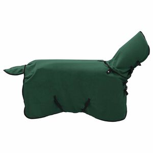 vidaXL Pferdedecke Dunkelgr&uuml;n 75 cm Polyester-Fleece