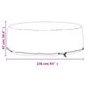 vidaXL Abdeckung f&uuml;r Lounge-Insel 10 &Ouml;sen &Oslash;236x67 cm Rund