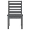 vidaXL Gartenst&uuml;hle 2 Stk. Grau 50x48x91,5 cm Massivholz Kiefer