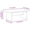 vidaXL Couchtisch Wei&szlig; 93 x 53 x 33 cm Holzwerkstoff