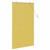 vidaXL Rollo mit Vorh&auml;ngen Gelb 80 x 160 cm Bambus