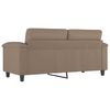 vidaXL 2-Sitzer-Sofa Cappuccino-Braun 140 cm Kunstleder