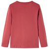 Kinder-Langarmshirt Dunkelrot 104