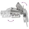 vidaXL Scharnier 126 pcs Nickel 139 x 64,1 x 10 mm Eisen