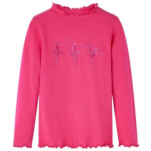 vidaXL Kinder-Langarmshirt Knallrosa 104