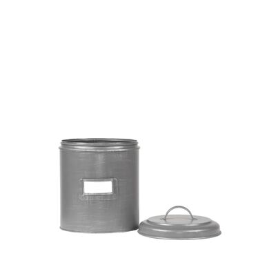 LABEL51 Aufbewahrungsbehälter 14x14x20 cm M Antik-Grau