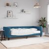 vidaXL Tagesbett mit Matratze Blau 90x200 cm Samt
