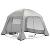 Bo-Camp Seitenteil mit Moskitonetz f&uuml;r Air Gazebo Zelt Grau