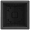 vidaXL Quadratischer Blumentopf 24 pcs Schwarz 38 x 38 x 30 cm