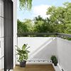 vidaXL Balkon-Sichtschutz Wei&szlig; 90x800 cm 100 % Polyester-Oxford