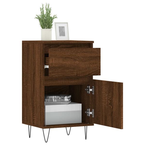 vidaXL Sideboards 2 Stk. Braun Eichen-Optik 40x35x70 cm Holzwerkstoff