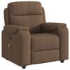 vidaXL Massagesessel Braun Stoff