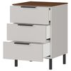 Germania Nachttisch GW-California 41x40x60 cm Kaschmir und Walnuss