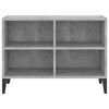 vidaXL TV-Schrank mit Metallbeinen Betongrau 69,5x30x50 cm