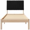 vidaXL Bettrahmen mit Kopfteil Braun 80 x 200 cm Massives Kiefernholz
