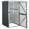 vidaXL Ger&auml;tehaus Anthrazit 88x89x161 cm Verzinkter Stahl
