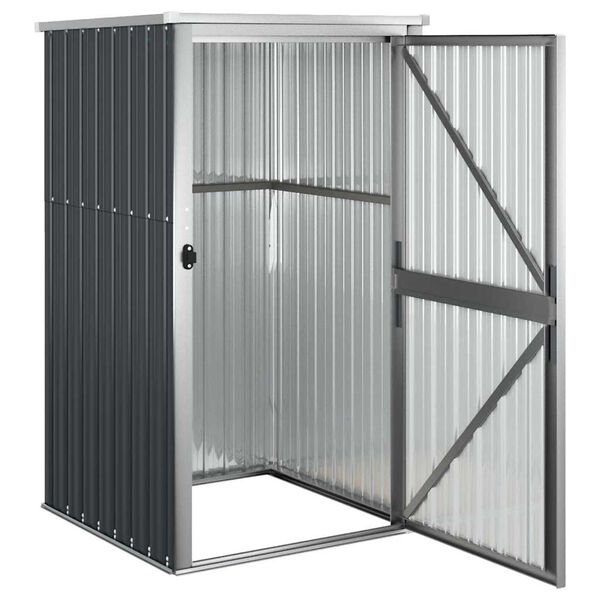 vidaXL Ger&auml;tehaus Anthrazit 88x89x161 cm Verzinkter Stahl