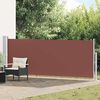 vidaXL Ausziehbare Seitenmarkise 140&times;500 cm Braun