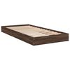 vidaXL Bettgestell ohne Matratze Braun Eiche 75x190 cm Holzwerkstoff