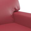 vidaXL 2-Sitzer-Sofa Weinrot 120 cm Kunstleder