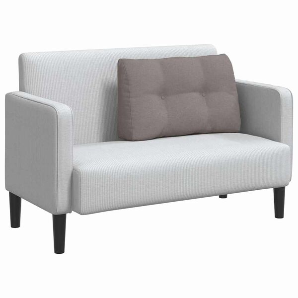 vidaXL R&uuml;cken Kissen Taupe 80 x 24 x 50 cm Stoff