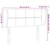 vidaXL Kopfteil mit Ohren Dunkelgr&uuml;n 103x23x78/88 cm Samt